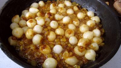 Recette Potimarron et pommes de terre aux oignons confits