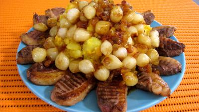 Potimarron et pommes de terre aux oignons confits - 8.2