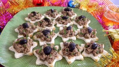 canapés : Assiette de canapés au thon