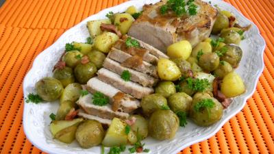 Cuisine flamande et belge : Plat de rôti d veau à la flamande