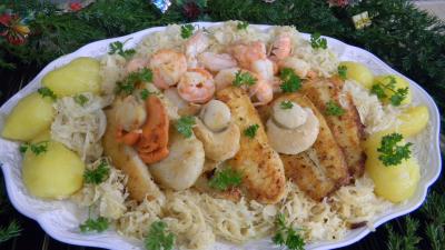 fruits de mer, panga et choucroute - 10.1