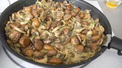 Crêpes aux ris de veau, châtaignes et champignons - 8.1