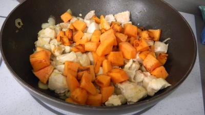 Recette Poulet à la noix de coco et aux vermicelles