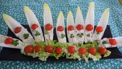 noix de coco : Feuilles d'endives à la ricotta