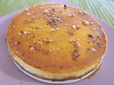 Recette Cheese cake au caramel