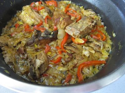 Recette Agneau à la bière et aux pâtes fusilli