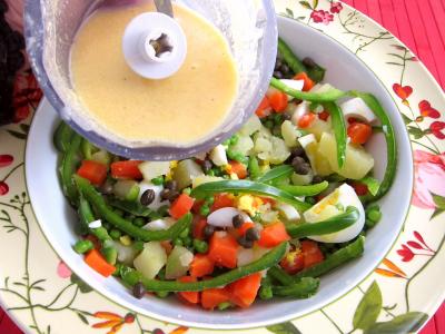 Recette Salade et sauce au parfum de Russie