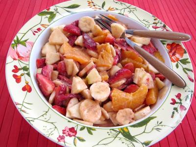 Recette Blinis aux fraises et aux fruits