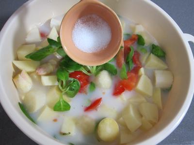 Mâche en velouté et sa gaufrette à la mozzarella - 5.1