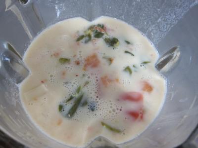 Mâche en velouté et sa gaufrette à la mozzarella - 8.1
