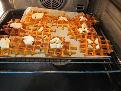 Mâche en velouté et sa gaufrette à la mozzarella - 9.2