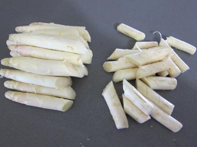 Coquelets au miel et aux pommes caramélisées et aux asperges - 1.3