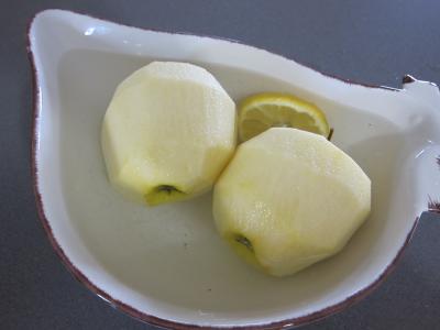 Coquelets au miel et aux pommes caramélisées et aux asperges - 2.3