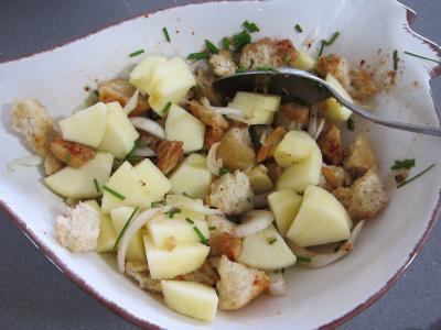 Coquelets au miel et aux pommes caramélisées et aux asperges - 6.3