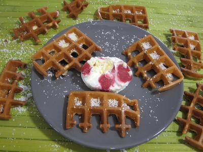 Image : recette Gaufrettes à la noix de coco au parfum d'Asie