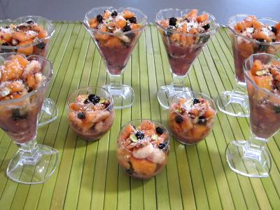 Mûres et melon en salade au sirop de noix de coco - 5.3