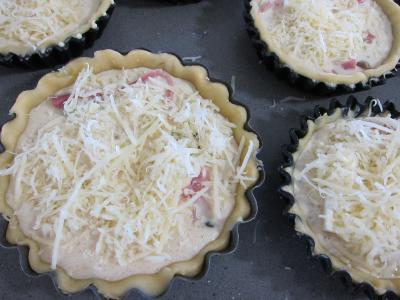 Tartelettes au brie et au jambon - 7.3