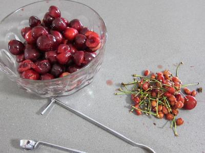 Pudding aux cerises et aux pommes - 1.1