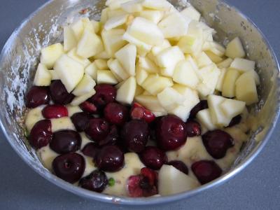Pudding aux cerises et aux pommes - 4.4