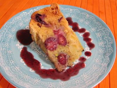 Recette Pudding aux cerises et aux pommes