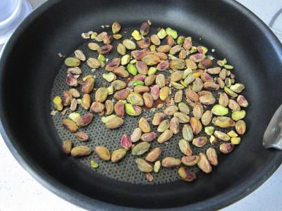 Pêches, bananes et pistaches au rhum - 1.1