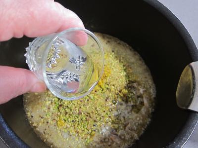 Pêches, bananes et pistaches au rhum - 3.4