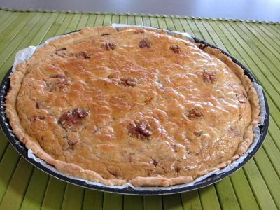 tarte salée : Tarte aux oignons et aux noix