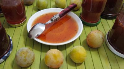 Recette Confit de vin blanc aux mirabelles et noisettes