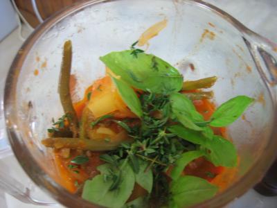 Crème de tomates et haricots verts - 14.1