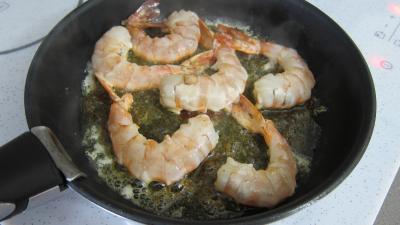 Gaspacho de melon au lait d'amandes et gambas - 8.3