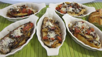 Crostinis d'aubergines et son concassé de boeuf façon Italienne - 12.3