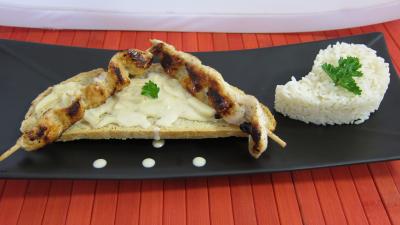 Image : recette Toasts de poulet et sa sauce aux cacahuètes à la Thaïlandaise