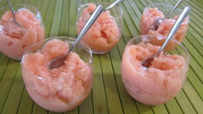 granité aux nectarines